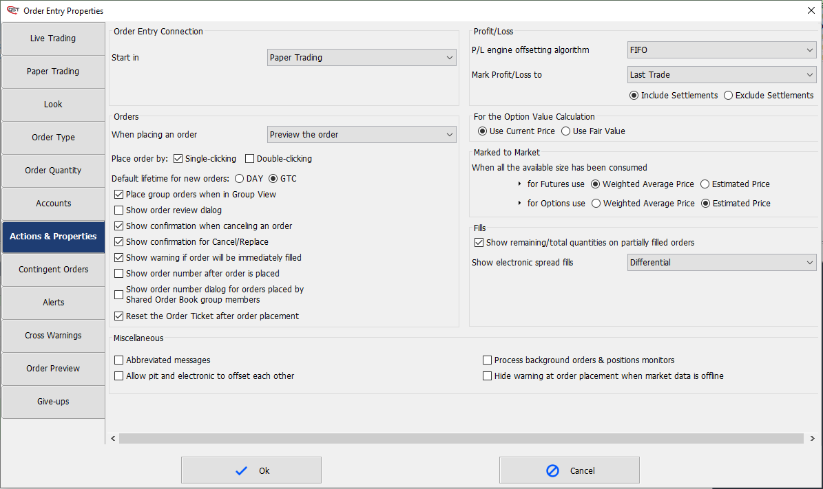 Quick Screen Trading Professional With Advanced Order Entry Properties