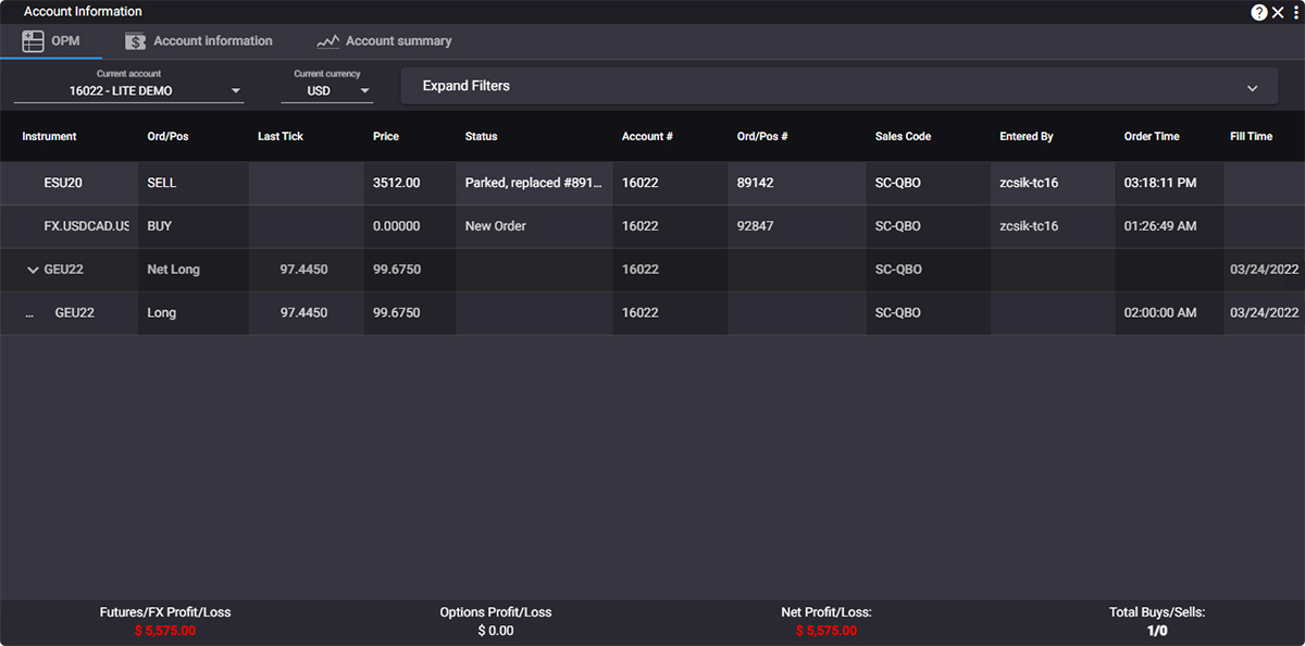 QST Web Shows All Your Orders And Positions, Grouped By Net Positions. Advanced Filtering And Sorting Capabilities, Export And Import From Excel. Real-time Profit And Loss Computation On Price Deviation