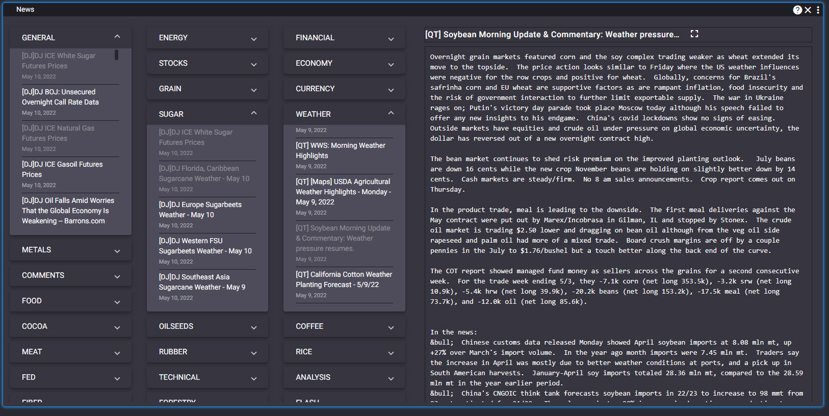 Quick Screen Trading Web Real-time News package